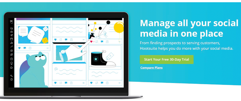 Hootsuite social media automation tool