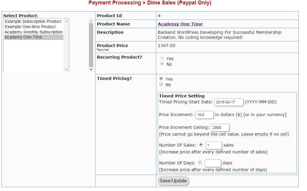 digital access pass dime sales