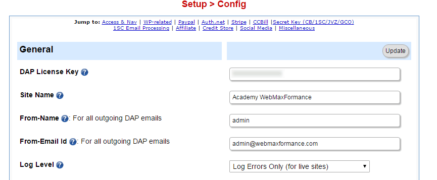 digital access pass setup config