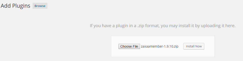 zaxaa member upload plugin