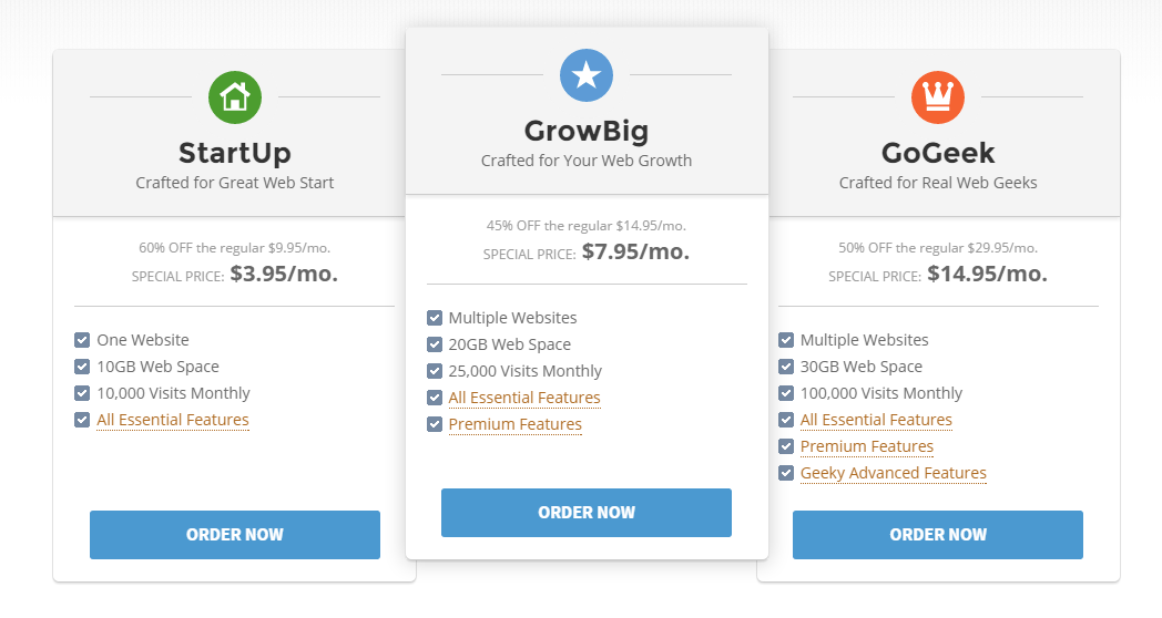 siteground plans