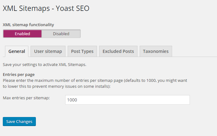 xml sitemap