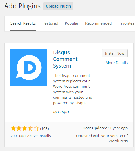 disqus comment system install