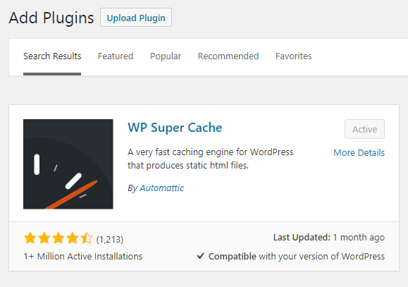 wp-super-cache-installation